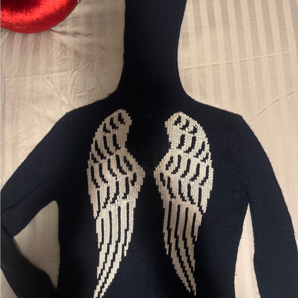 Navy Angel Turtleneck Sweater - Picture 3 of 7